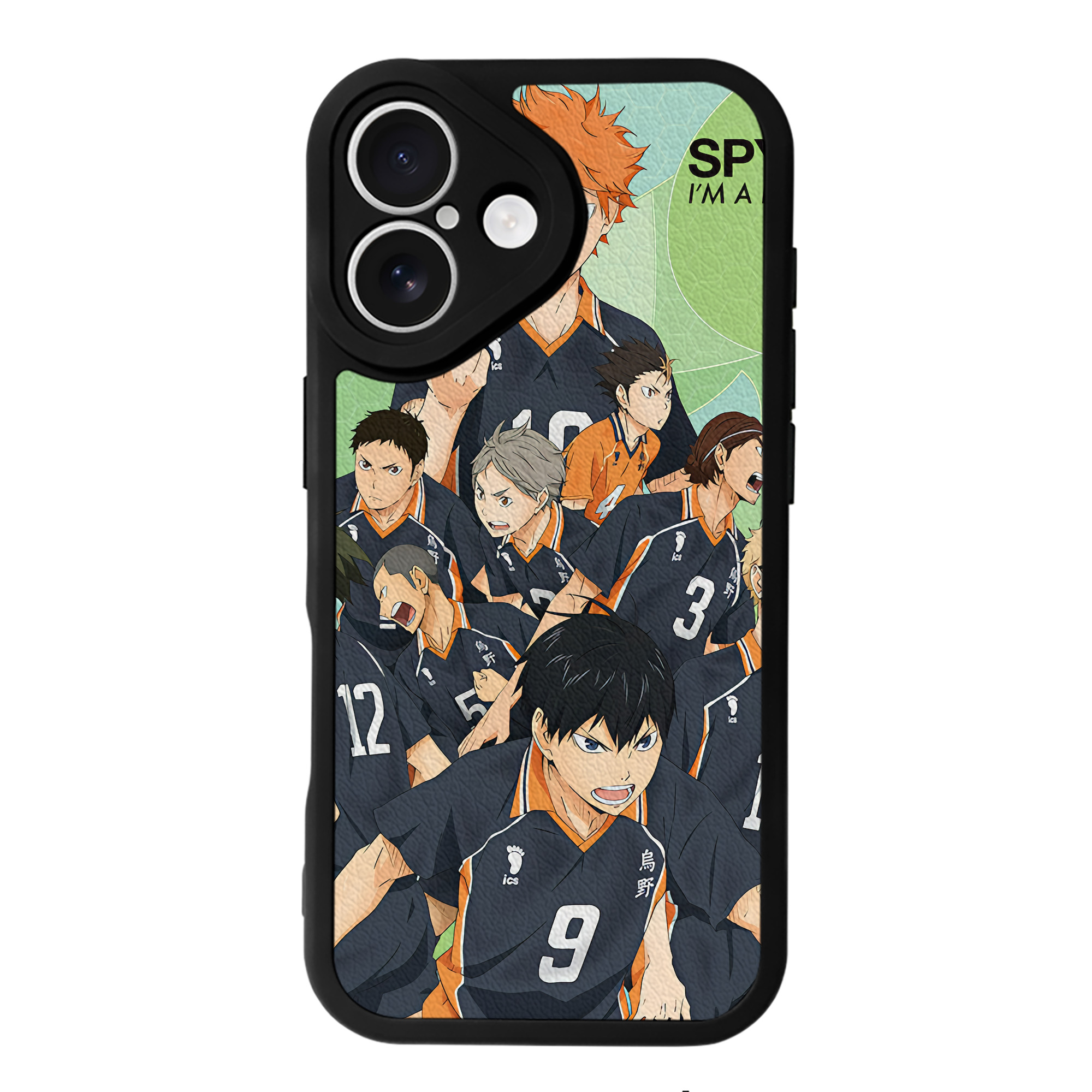 （画像用） ハイキュー!! Haikyu!! 【iPhone 16シリーズ対応】シリコンスマホケース（レザー調） 材質：シリコン